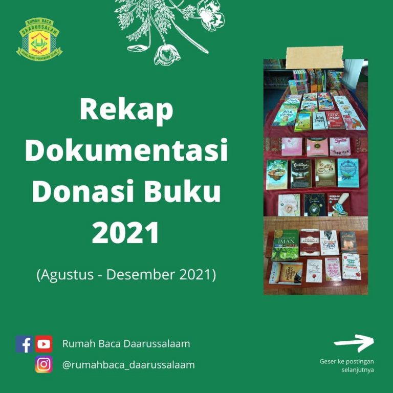 Rekap Dokumentasi Donasi Buku 2021 (Agustus-Desember 2021)